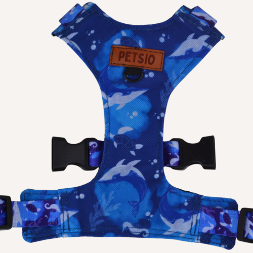 Szelki bezuciskowe dla psa OCEANICZNA GŁĘBIA