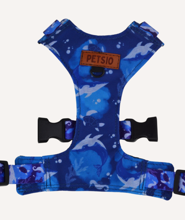 Szelki bezuciskowe dla psa OCEANICZNA GŁĘBIA