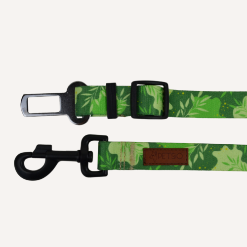 pas zielono Pas samochodowy dla psa