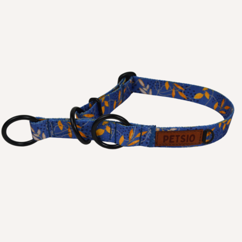 Obroża dla psa NIEBIESKIE LIŚCIE